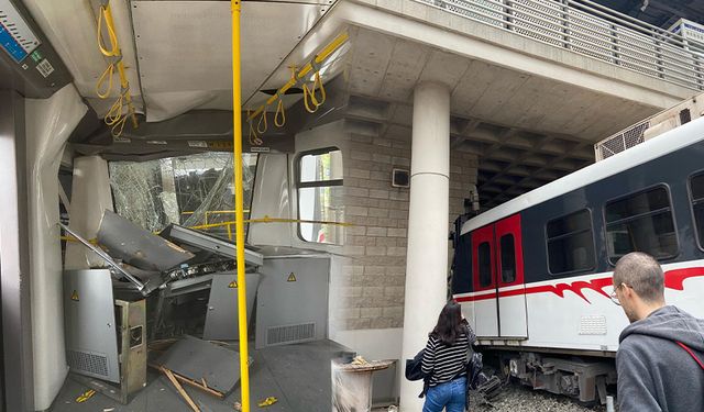 SON DAKİKA | İzmir'de metro, raydan çıktı duvara girdi