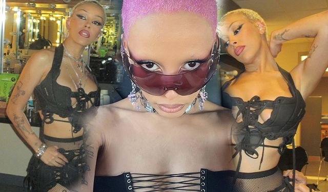 Ünlü rapçi Doja Cat Sahneye tangayla çıkarak olay yarattı