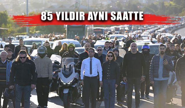 Saat 9'u 5 geçe Türkiye'de hayat durdu...