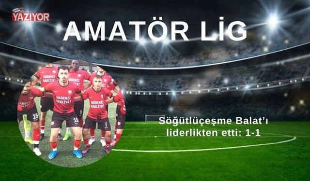 Söğütlüçeşme Balat’ı liderlikten etti: 1-1