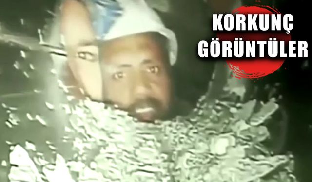 10 gündür tünelde mahsur kalan işçiler böyle görüntülendi