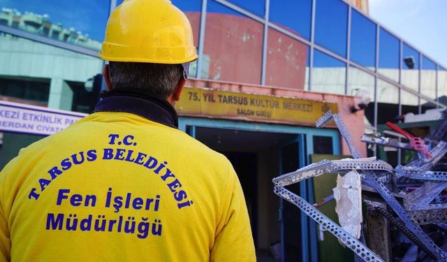 Tarsus'ta 75. Yıl Kültür Merkezi yenileniyor