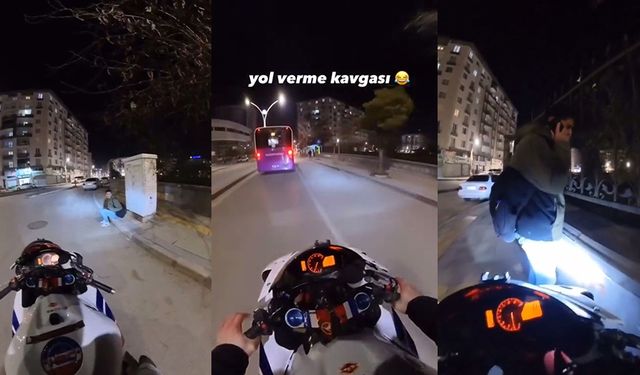 Van'da ilginç yol verme kavgası! Ben geçmem..