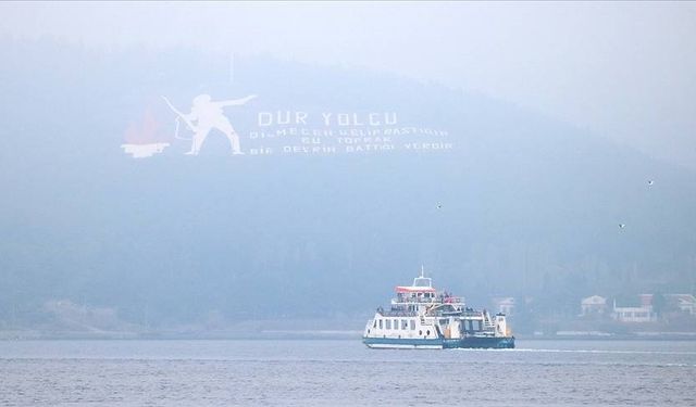 Çanakkale Boğazı’nda bazı feribot seferleri iptal edildi