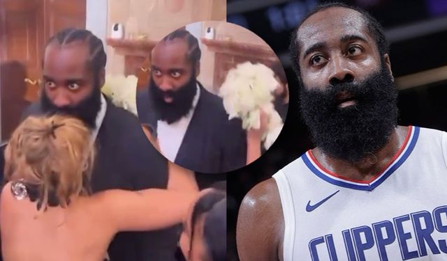 Sevgilisi gelin buketini yakaladı: NBA yıldızı James Harden kameraya böyle yakalandı!