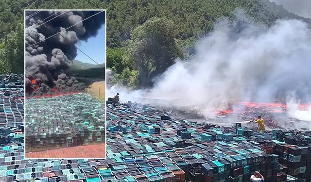 Amasya’da korkutan yangın! Dumanlar kilometrelerce öteden görüldü