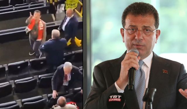 Ekrem İmamoğlu, 'Erdoğan' diye bağıran taraftara bakın ne yaptı?