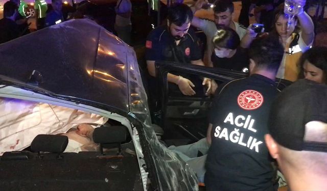 Bursa'da feci kaza! Takla atan otomobilde can pazarı