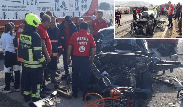 Mersin'de feci kaza! Otobüslerin karıştığı zincirleme kaza: 2 ölü, 35 yaralı