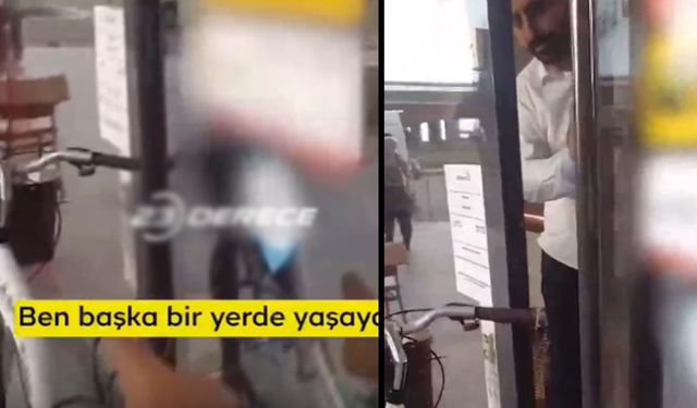 Sosyal medya bunu konuşuyor! Bisikletini banka kapısına kilitledi