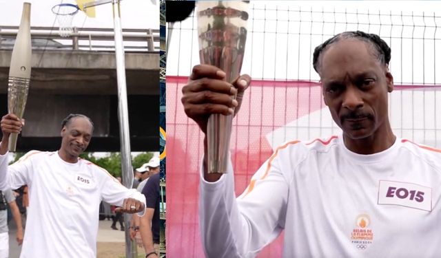 ABD'li rapçi Snoop Dogg Olimpiyat meşalesini taşıdı!
