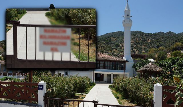 Bir mahalle bunu konuşuyor! İmamdan caminin kapısına bakın ne yazdı?