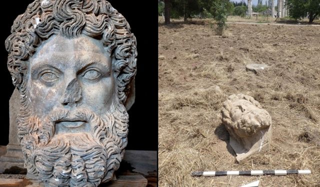 Aphrodisias Antik Kenti'nde "kolosal Zeus başı" bulundu