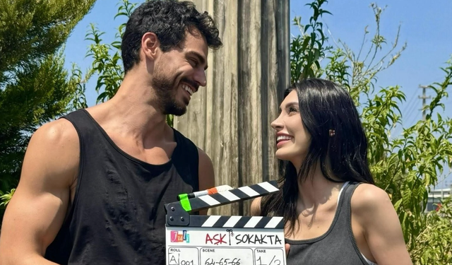 'Aşk Sokakta' filminin çekimleri Kuşadası'nda başladı: Burcu Kıratlı başrolde!