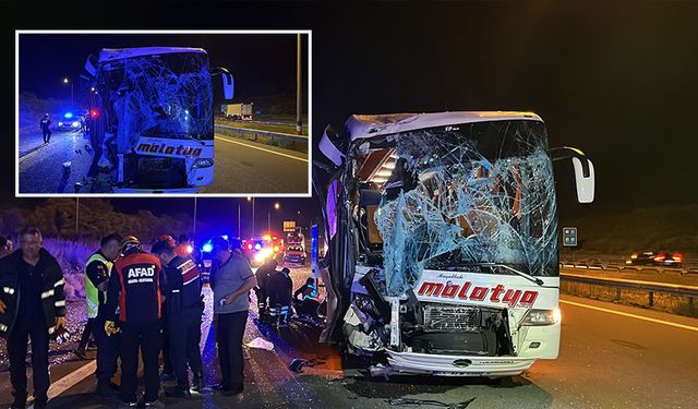 TEM Bolu'da feci kaza: Yolcu otobüsleri çarpıştı, 15 Yaralı