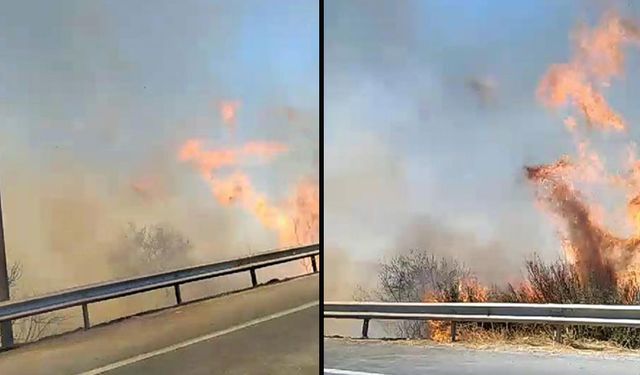 Silivri'de bir yangın daha: Edirne yönü trafiğe kapatıldı!