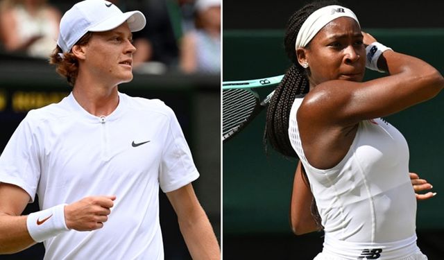 Wimbledon'da Sinner ve Gauff üçüncü tura yükseldi