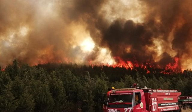 İzmir'de orman yangını 18. saatinde devam ediyor!