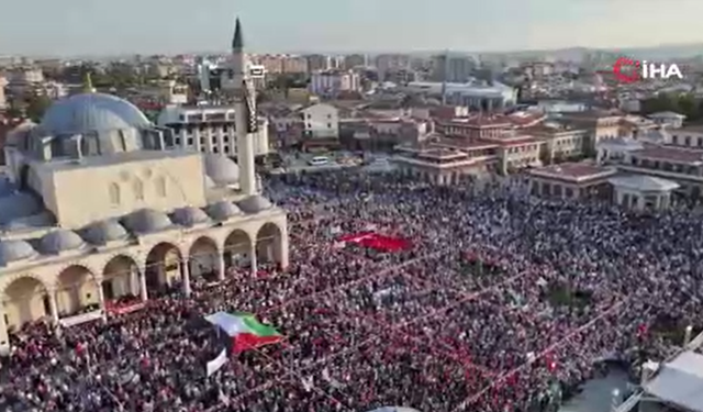 Konya, Gazze mitinginde kenetlendi