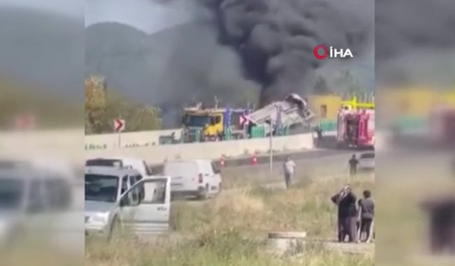 Bolu Dağı'nda facia: 6 araca çarpan tır alev aldı: Şoför yanarak can verdi