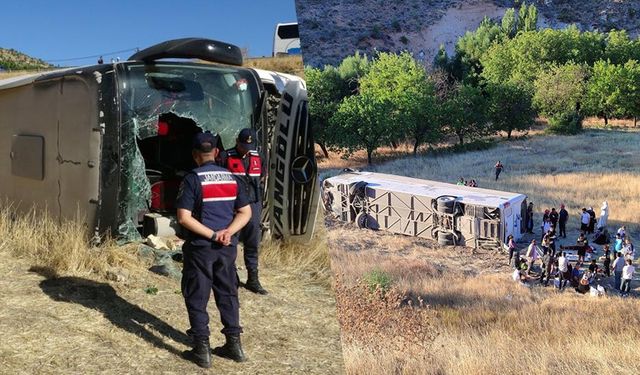 Feci kaza! Yolcu otobüsü şarampole uçtu: 2'si ağır 22 yaralı!