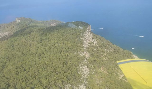 Kemer'de yıldırımın neden olduğu orman yangınları kontrol altına alındı