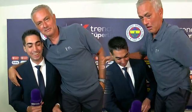 Mourinho'dan muhabire boy şakası!