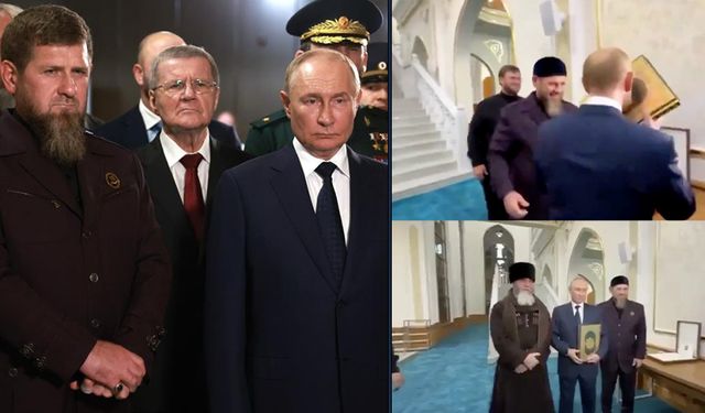 Vladimir Putin'den anlamlı haraket: Kendisine hediye edilen Kur'an-ı Kerim’i öptü