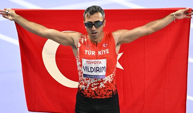 Para atletizmde milli sporcu Serkan Yıldırım, altın madalya kazandı