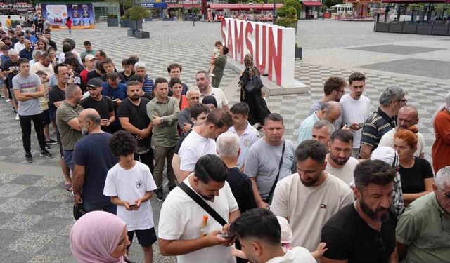 Taraftar akın etti: Samsunspor - Beşiktaş maçı biletlerine yoğun ilgi