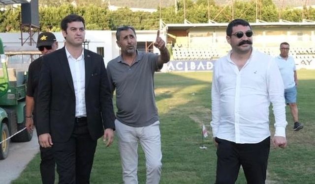 Bodrum FK stadyumundaki son gelişmeleri yerinde inceledi