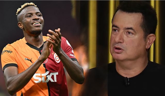 Acun Ilıcalı Galatasaray mağlubiyeti sonrasında Osimhen yorumuyla rakibi güldürdü!