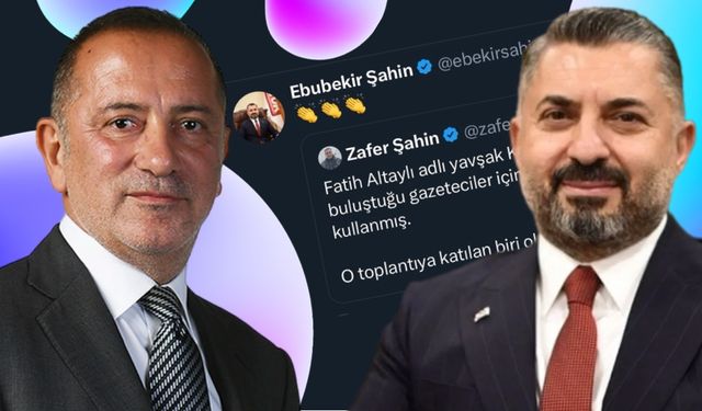 Zafer Şahin 'Yavşak' dedi RTÜK Başkanı alkışladı: Fatih Altaylı dava açıyor!