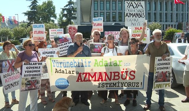 Ada sakinleri "azmanbüs"lerin kaldırılması için dilekçe verdi