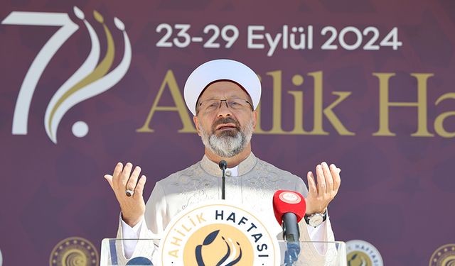 Diyanet işleri başkanı: "Kur'an'da yardımlaşma 255 ayette geçiyor"