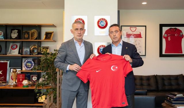 Ali Koç, TFF Başkanı Hacıosmanoğlu'nu ziyaret etti