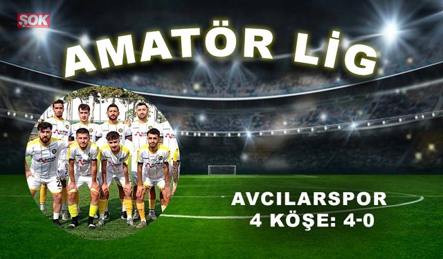 Avcılarspor 4 köşe: 4-0