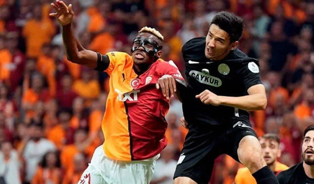 Galatasaray'ın yeni yıldızı Osimhen, Rizespor futbolcusu Alikulov'un yüz kemiğini kırdı!