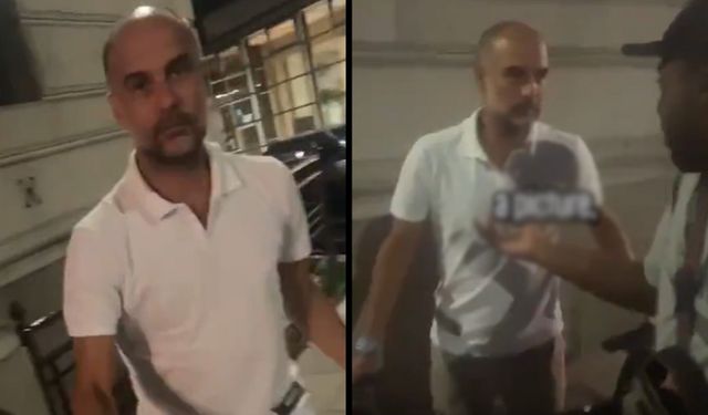 Pep Guardiola, bir taraftara bakın nasıl yakalandı?