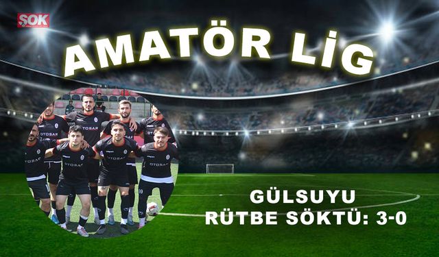 Gülsuyu rütbe söktü: 3-0