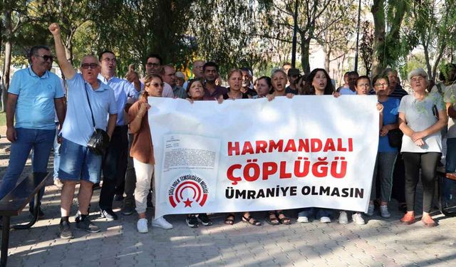 İzmirlilerden ‘Harmandalı çöplüğü’ kapatılsın eylemi