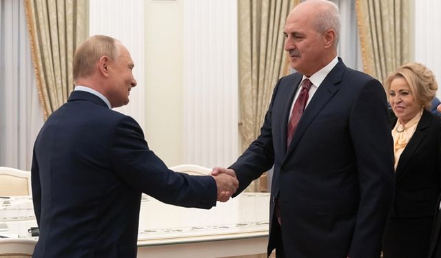 TBMM Başkanı Kurtulmuş, Rusya Devlet Başkanı Putin ile görüştü