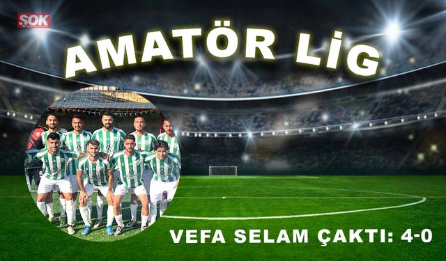 Vefa Selam çaktı: 4-0