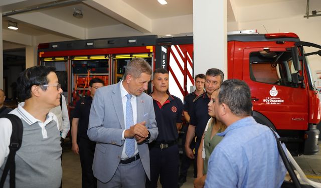 Şanghay itfaiyesi heyeti İstanbul'da