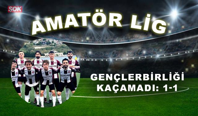 Gençlerbirliği kaçamadı: 1-1