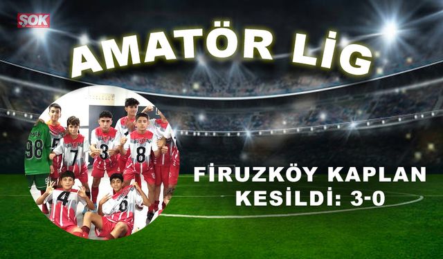 Firuzköy Kaplan kesildi: 3-0