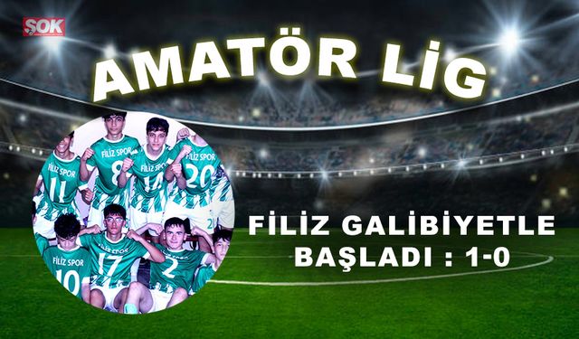 Filiz galibiyetle başladı: 1-0