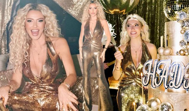 Hadise'nin altın merakı dile düştü: Doğum gününde Beyonce'ye benzetildi!