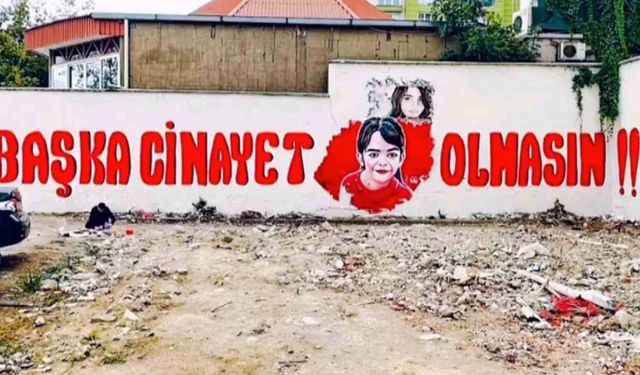 Azerbaycanlı sanatçı duvara “Başka cinayet olmasın" yazdı