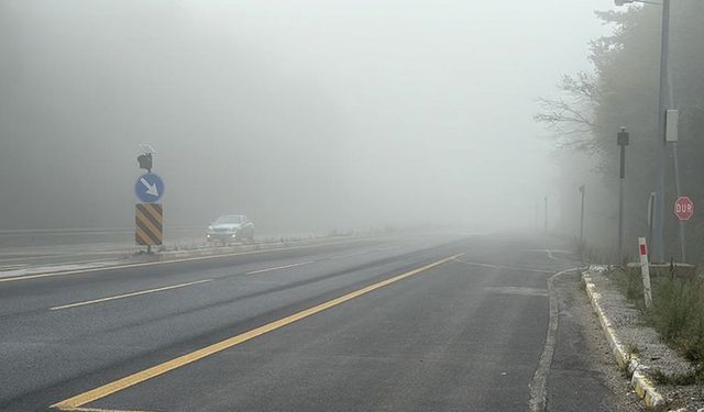 Bolu, Düzce ve Bartın'da sis görüş mesafesini düşürdü